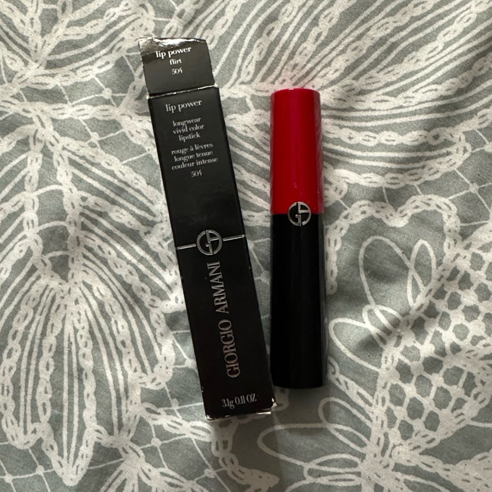 Georgio Armani Long Wear Vivid Color Lipstick - 504 flirt